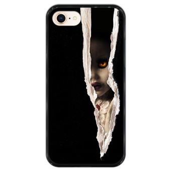 Capa Hapdey para iPhone 7 - 8 Design Fique Fora do Escuro em Silicone Flexível e TPU Preto