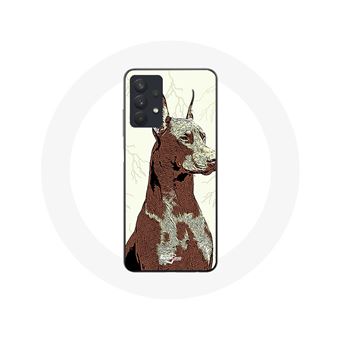 Capa Maniacase para Samsung Galaxy A32 5G da raça de cães Dobermann - 1