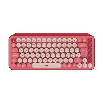 Teclado Wireless Logitech POP Keys | Idioma: Nórdico | Bordô, Rosa, Rosa - 1