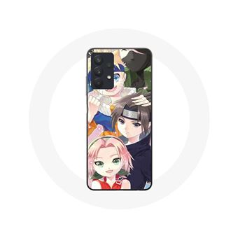 Capa Maniacase para Samsung Galaxy A32 5G com Kakashi, Naruto, Sasuke e Sakura em estilo anime e manga - 1