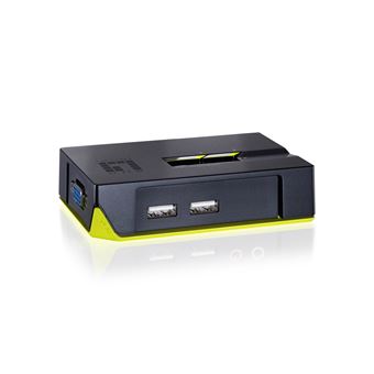 Chaveador Kvm LevelOne KVM-0222 | Verde - 1