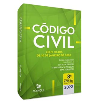Código Civil - Lei N. 10.406, De 10 De Janeiro De 2002 - 8A Edição - 1