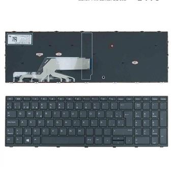 Teclado para Computador Portátil HP Probook 450 G5 455 G5 470 G5 L01028-001 Preto Com Estrutura - 1
