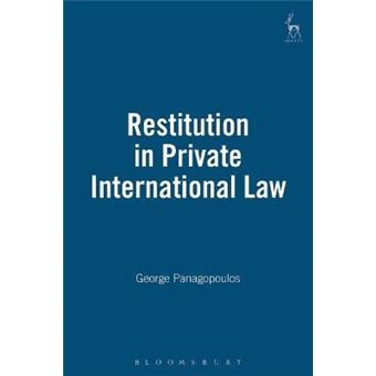 Restitution in Private International Law - 1