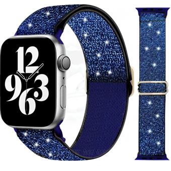 Bracelete em Nylon extensível com brilho Antiimpacto para Apple Watch Ultra 2 | Azul - 1