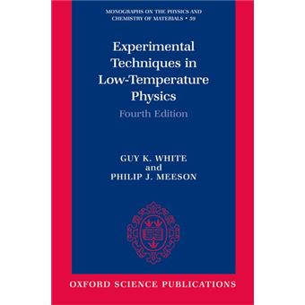 Experimental Techniques in Low-Temperature Physics - Hardback - 2001 - 1