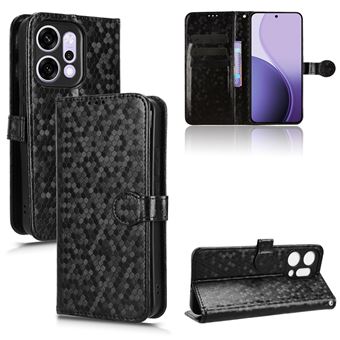 Capa FOXDOCK para OPPO Reno 14 Pro 5G | Fecho Magnético | TPU Macio | Compartimentos para Cartões | Preto - 1