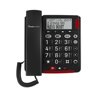 Telefone Analógico amplicomms Bigtel 48 Plus | Cinzento escuro - 1