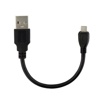 Cabo USB M para Mini-USB M 10cm SANDA SD-7288 | Preto - 1