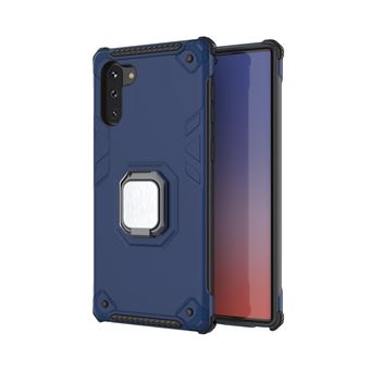 Capa Magunivers de TPU Suporte de Anel de Dedo Blindado Azul Escuro para Samsung Galaxy Note 10 5G/Note 10