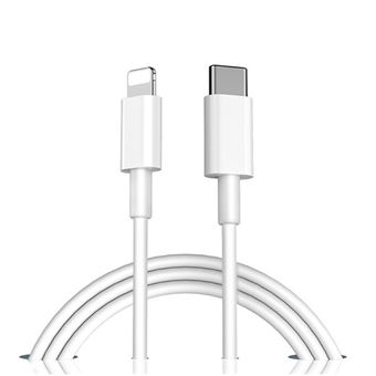 Cabo de Carregamento G4M 100cm com Tecnologia PD e Certificado MFI Lightning - Type C para Apple iPhone SE 2022 - Branco - 1