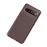 Capa Magunivers de TPU Fibra de Carbono Anti-Queda Castanho para Samsung Galaxy S10 5G_1