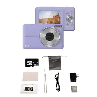 Câmara Digital SZSMART DC403 | Leve e Portátil | 32GB | Roxo - 1