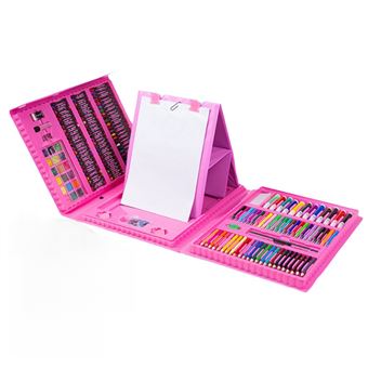 Conjunto de Desenho Co-phénix | 208 Peças | Caneta de Aguarela + Lápis + Pastel de Óleo - Rosa - 1