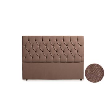 Cabeceira Estofada Moonia Capri Aqualine | 220 X 120 X 12 cm | Chocolate - 1