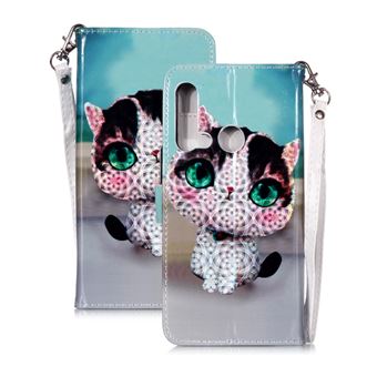 Capa Magunivers PU Impressão Padrão com Apoio Gato para Huawei P20 Lite 2019/Nova 5I