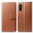 Capa Magunivers TPU + PU Lichia Castanho para Samsung Galaxy Note 10_0