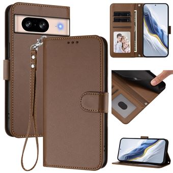 Capa com Carteira FLOODKING para Google Pixel 8 | Fecho Magnético | RFID | Carregamento Sem Fios | Castanho - 1