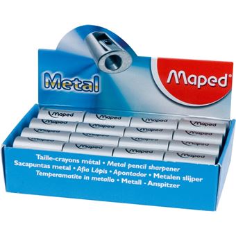 Maped Satellite Temperamatite Manuale In Metallo – Colore Assortito (nero O Argento), Compatto E Resistente, Design Classico