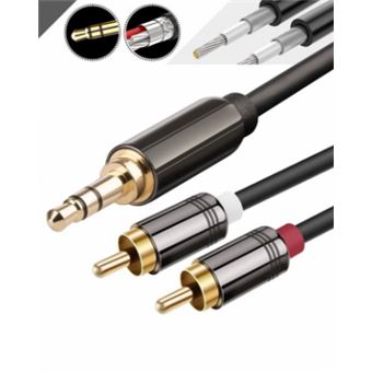 Cabo Teck Jack 3.5mm Macho/ 2x RCA Macho | 1 m - 1