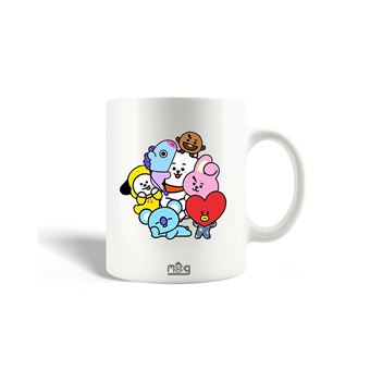 Caneca Maniacase BTS Bangtan Sonyeondan BT21 Tata Chimmy Cooky Rj Shooky Koya Mang - 1