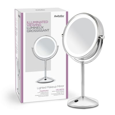 Espelho de Maquilhagem HOMCOM com Luz LED Dobrável - 73x53 - 5x4 - 5cm -  Acessórios de Cosmética - Compra na