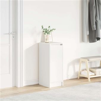 Sapateira vidaXL | 29,5x34x76 cm | derivados de madeira branco - 1