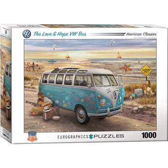 Puzzle EUROGRAPHICS 6000-5310 The Love & Hope VW Bus | 1000 Peças - 1