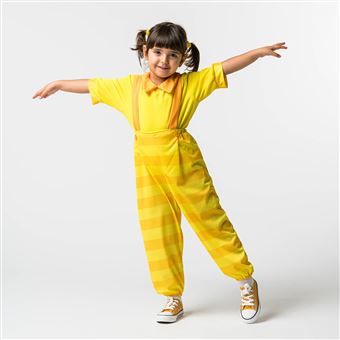 Disfarce Carnaval Panda e Caricas | Pipa | 3/4 Anos - Amarelo - 1