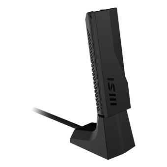 Cartão de Rede MSI BE6500 WiFi7 USB Stick - Dongle | Preto - 1