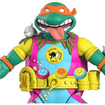 Figura Super 7 Ultimate Sewer Surfer Mike TMNT Tartarugas Ninja | 18 cm - 1