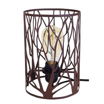 Candeeiro de Mesa Tosel Dubrovnik | 16 cm | 1 Luzes - Castanho - 1