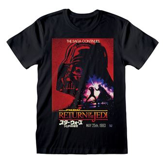 Camisola de Manga Curta Star Wars Vader Poster | XL - Preto - 1