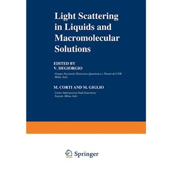 Light Scattering in Liquids and Macromolecular Solutions - Paperback / softback - 2012 - 1