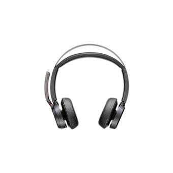 Auscultadores Bluetooth HP Poly Voyager Focus 2 USB-C-C Headset +USB-C/A Adapter | Preto - 1