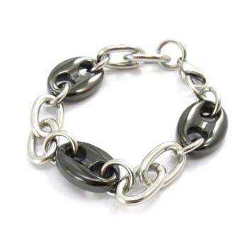 Altesse - Pulseira de aço "Grain De Café"aço rutênio - 1