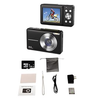 Câmara Digital SZSMART DC403 | Leve e Portátil | 128GB | Preto - 1