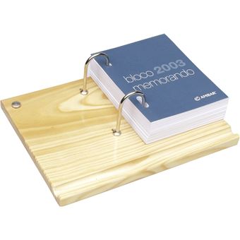 Base Bloco Memorando SIMPLY 18200 | Madeira Envernizada - 1