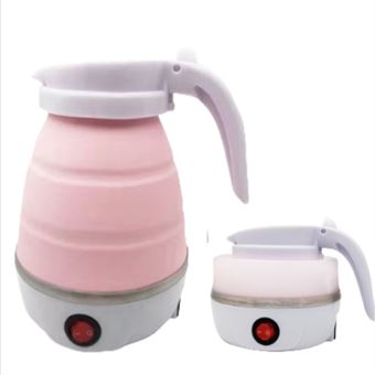 Chaleira Elétrica CO-Phénix | dobrável | 600 Watt | 0,6 L | Ideal para campismo e viagens | Rosa - 1