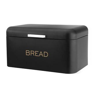 Caixa de Pão Cheffinger | com Alça de Alumínio | 34x20x18cm | Grande Capacidade | Preto - 1