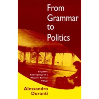 From Grammar to Politics - Linguistic Anthropology in a Western Samoan Village - Paperback - 1994 - 1