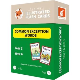 Common Exception Words Flash Cards Year 3 And Year 4 Words  Perfect For Home Learning  With 106 Colourful Illustrations - 1