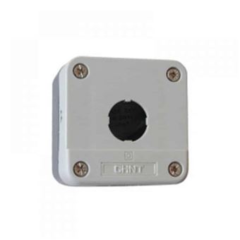 Caixa para botão CHINT 1 elem. cinza+preto L.68mm/FD.52mm/ALT.68mm - 1