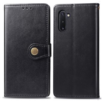 Capa Magunivers TPU + PU Lichia Preto para Samsung Galaxy Note 10