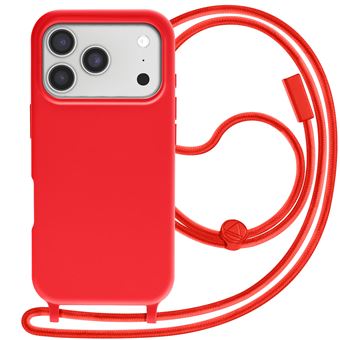 Capa Avizar para Apple iPhone 17 Pro Max | Silicone Vermelho - 1