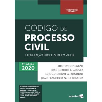 Código de Processo Civil e Legislação Processual em Vigor - 51ª Edição 2020 - 1