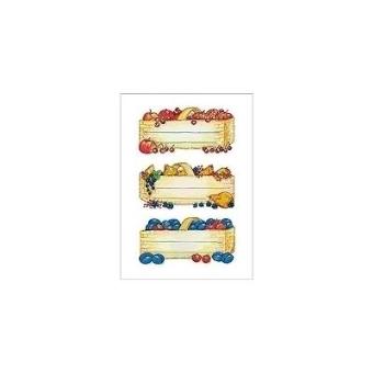 Herma Kitchen labels 76x35mm fruit baskets 4 sheets - 1