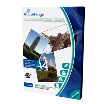 Papel Fotográfico MediaRange MRINK108 | Branco - 1
