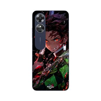 Capa Maniacase para Oppo A17 | Demon Slayer Tanjiro Kamado angry manga anime - 1