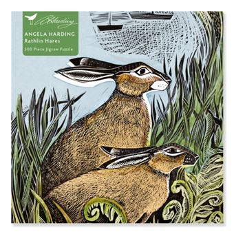 Adult Jigsaw Puzzle Angela Harding Rathlin Hares 500 Pieces By Flame Tree Publishing - 1
